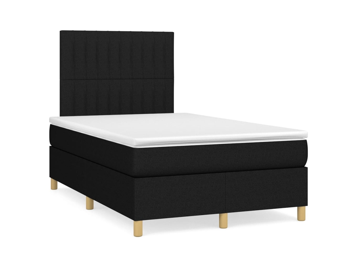 Box Spring Bed, Box Spring Beds Vidaxl Preto Tecido (120 X 200 Cm)