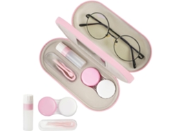 Estojo para Óculos, Portátil Dupla Face para Lentes de Contato 2 em 1, Multifuncional e Durável AQUAFORGE