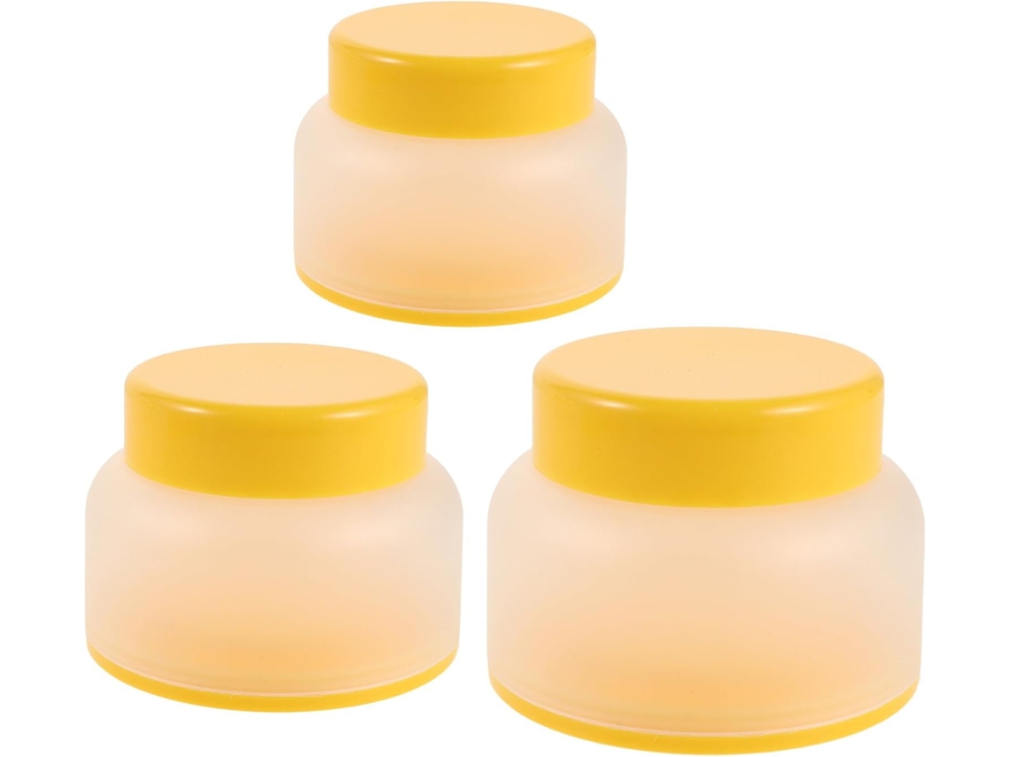 Conjunto De 6 Potes Redondos Vazios De Pp Para Creme Com Dupla Camada