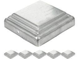 Conjunto De 6 Tampas De Metal Para Postes, Peças De Reposição Com Acabamento.