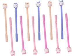 Conjunto De 12 Canetas Em Gel Lalafina Com Design Adorável Hamster,