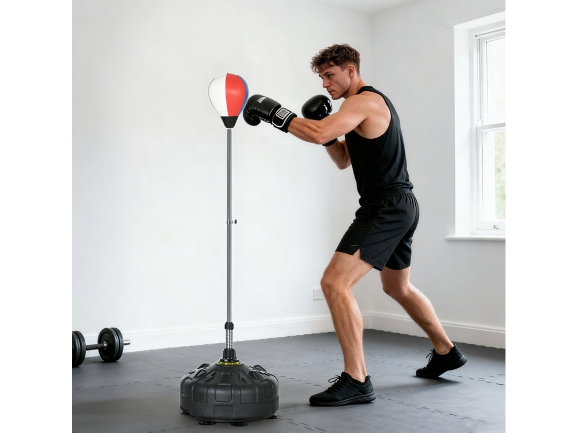 Bola De Boxe Para Chão Com Base Preenchível E Ventosas, Alta Qualidade E Durabilidade