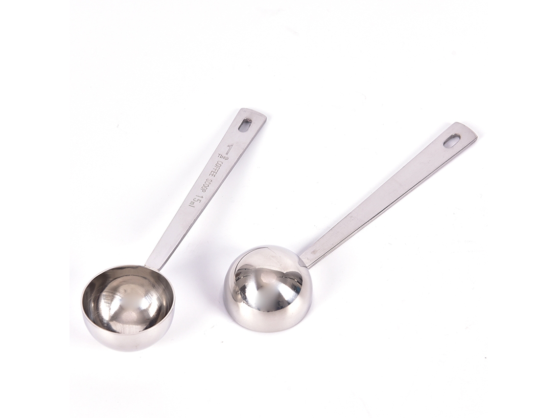 Colher Medidora De Café Sopa Aço Inoxidável Para Máquina De Café Com Design Reutilizável E Fácil Limpeza