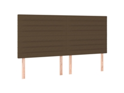 Cabeceira Castanho Escuro 180x5x118/128 Cm Tecido MAISON EXCLUSIVE