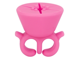 Apoio Para Frasco De Esmalte De Unhas Em Silicone Macio Portátil Anel Ferramenta De Manicure Rosa