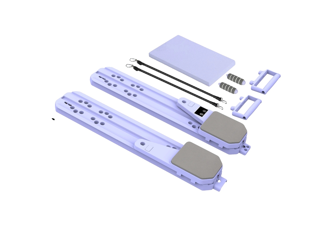 Prancha De Pilates Multifuncional, Modos De Treinamento Versáteis, Design Compacto, Roxo