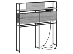 Conjunto 1 Cabeceira De Armazenamento Vidaxl Cinzento Derivados De Madeira (98 Cm)