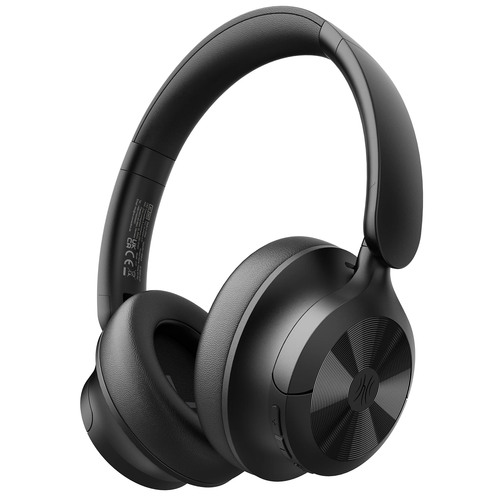 (preto)fones De Ouvido Sem Fio Com Cancelamento De Ruído Ativo Bluetooth 6.0, Modelo Híbrido Com Cancelamento De Ruído Ativo Em Forma De Cabeça