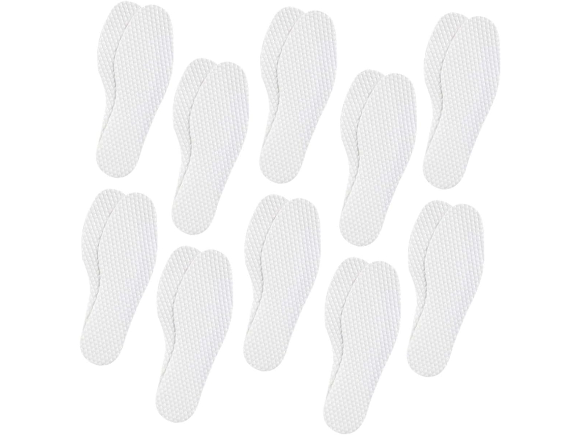 10 Pares De Palmilhas Descartáveis Polpa Madeira Fina, Respiráveis E Absorventes De Suor Para Calçados Esportivos