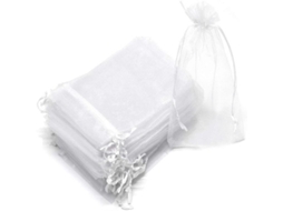 2026 100 Bolsas Mosquitero para Frutas e Verduras Protetoras Contra Insetos e Aves Ferramentas de Jardinagem Blanco 7x9cm