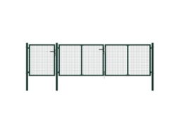 Garden Gate, Garden Gates Vidaxl Verde Aço (400 X 100 Cm)