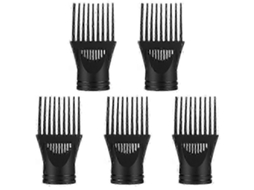 Conjunto de 5 Pentes Largos para Secadora Cabelo, Bico Configuração Reutilizável Cabelo. GOKOCO