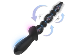 Vibrador Anal De Silicone Prova Dgua Com 10 Modos De Vibrao Para Adultos (preto)