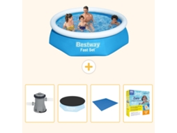 Bestway Piscina Bestway Fast Set Redonda - 244x61 Cm - 5-peças S198