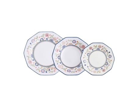 Conjunto de Louça QUEEN´S BY CHURCHILL Bengal (Multicolor - Cerâmica - 12 Peças)