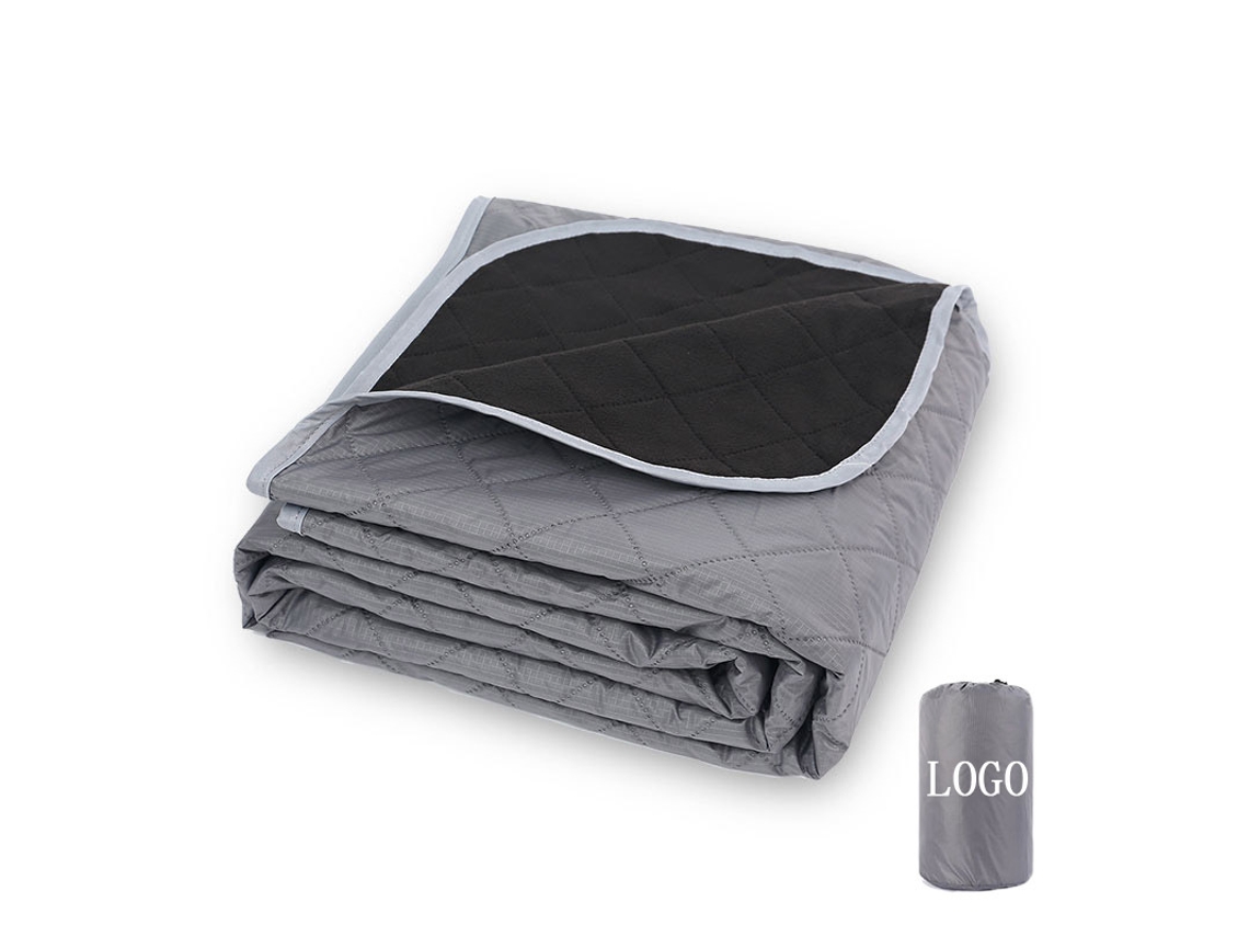 Tapete De Camping, Tapete De Piquenique Leve E Impermeável Para Uso Externocinza (estilo Saco Com Cordão) - 200*140cm