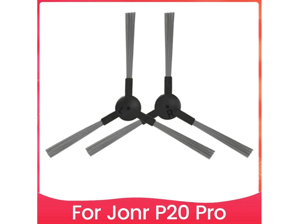 Escova Lateral 2pcs, 2pcs Washable Para Jonr P20 Pro Aspirador Robot Acessórios Clean Brush, 2 Unidades