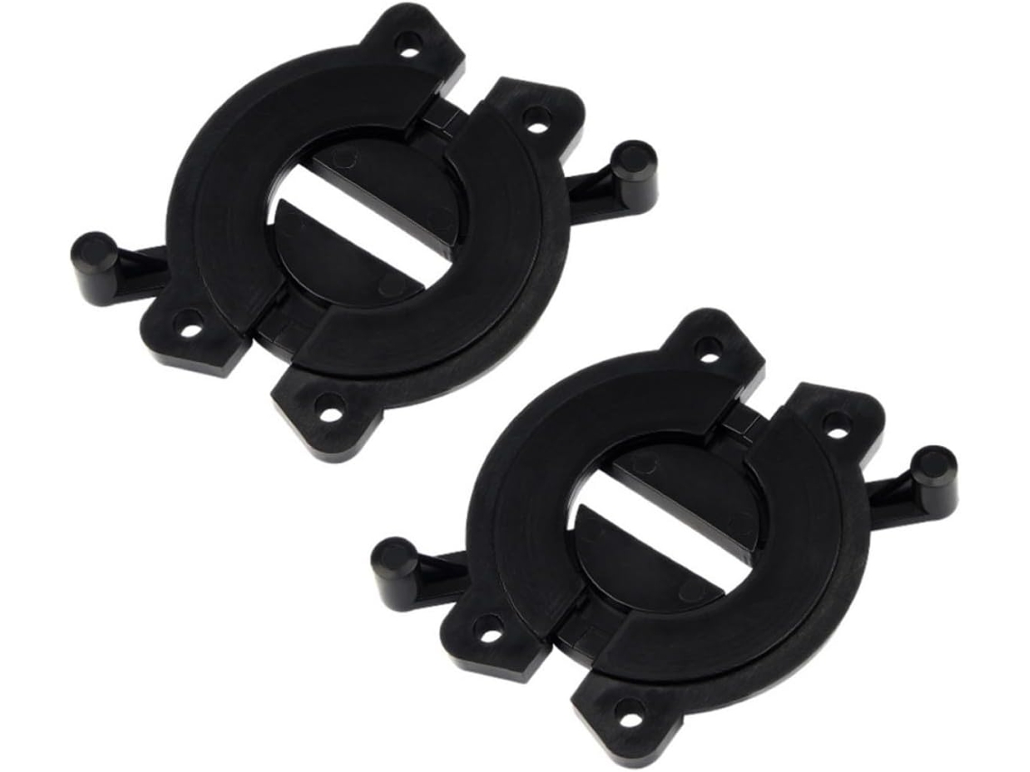 Conjunto De 2 Conectores Mesa Jantar Em Abs Preto Para Uso Móveis E Mesas