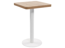 Vidaxl Mesa Bistrô 50x50 Cm Mdf Castanho-claro