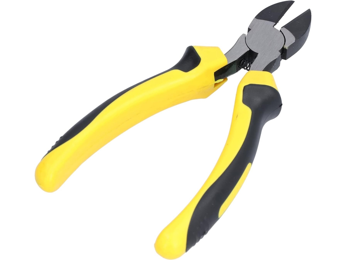 Alicate De Corte Diagonal De 6 Polegadas, Cortador De Fios Resistente Para Eletricistas, Aço Cromado.