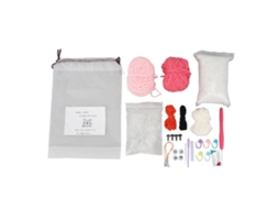 Business kit de Crochê Iniciante com Vídeo Tutorial Urso Coruja Fofo Linha Extra 40% Presente de Aniversário Dia Das Mães