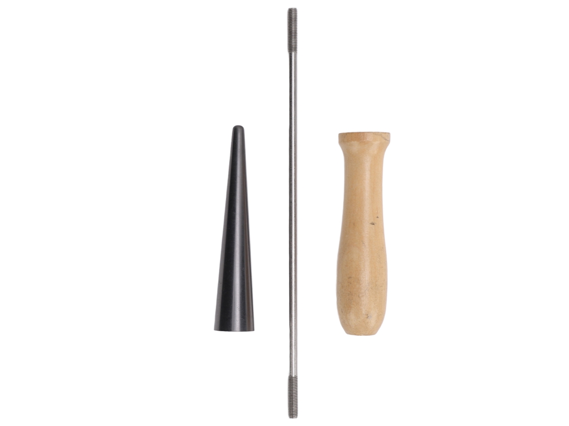 Ferramenta De Conformação E Moldagem De Grafite Com Cabo De Mogno, Expandidor De Furos Para Lampwork Artesanal