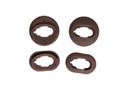 Capas Zruxe Para Samsung Galaxy Buds Live (sm-r180) Siliconadas Castanhas (proteção Total, Ajuste Confortável)
