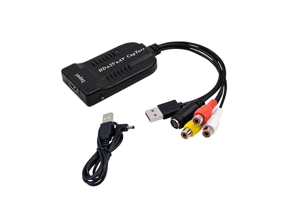 Placa de captura de vídeo USB Brilvibera/Conversor HD/Hi8/DVD para digital