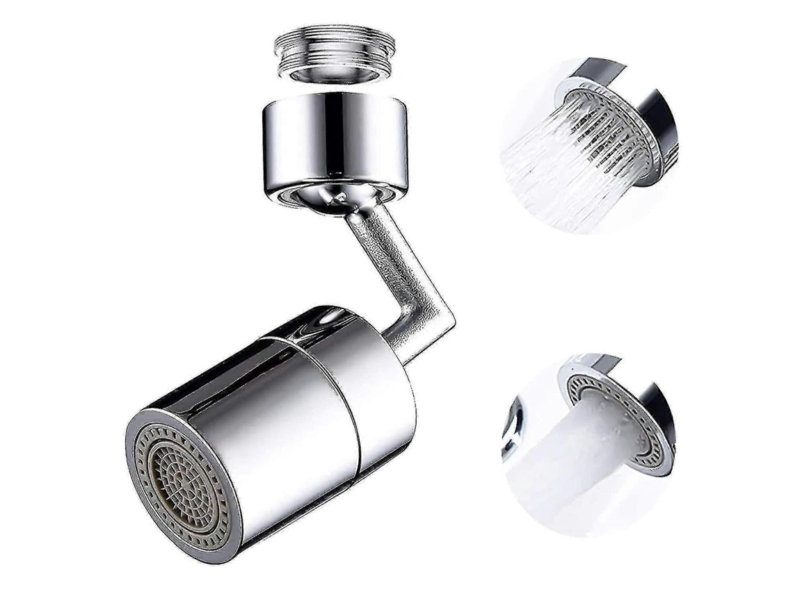 Extensor de Grifo Giratório 1080° Anti salpicaduras com Filtro e Dois Modos de Saída para Cozinha e Banheiro Modo Único
