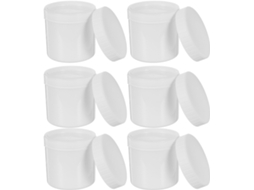 Conjunto De 6-potes Herméticos Balacoo 500ml Com Tampa Rosca Para Farinha E Aveia, Ideais Para Uso Doméstico E Portátil