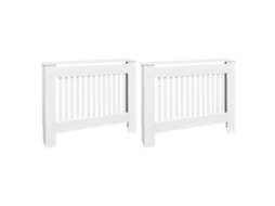 Radiator Cover Cabinet, Radiator Cover Cabinets Vidaxl Branco Mdf (112 X 19 X 81.5 Cm)
