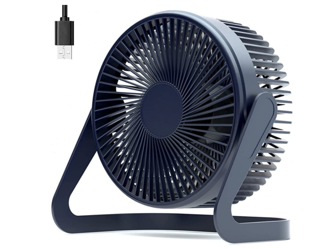 Mini Ventilador, Ventilador Usb 5 Polegadas Mini Ventilador De Mesa Usb Ventilador De Mesa Pessoal Portátil Ventilador De Refrigeração Yizhood (azul)