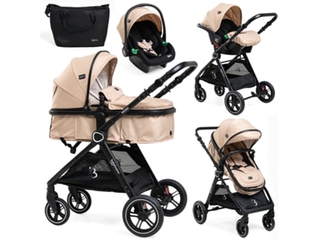 Carrinho de Bebé Trío 3 em 1 0-22 kg BEBELISSIMO Nicea Beige