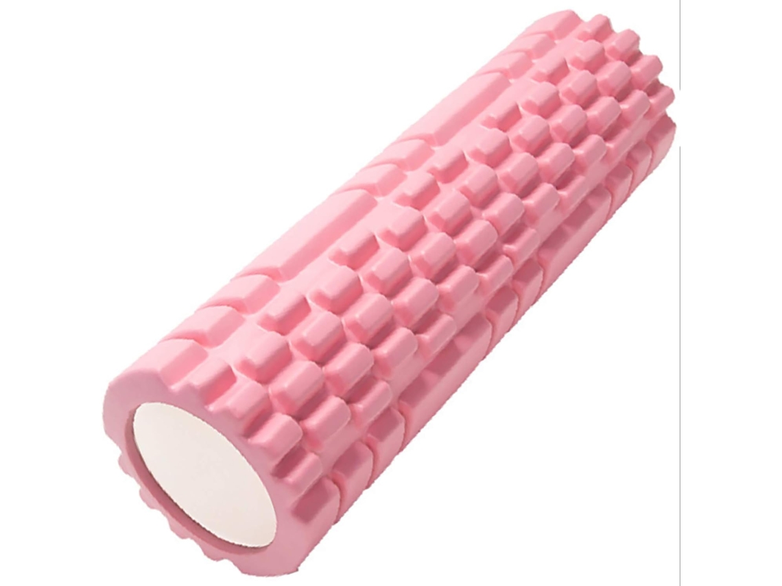 Rolo De Espuma Para Massagem Fisioterapia E Recuperação Muscular Rosa