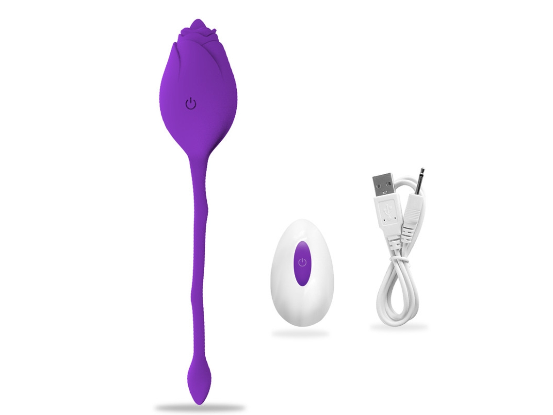 Vibrador De Controle Remoto Sem Fio De Ovo De Salto Rosa De 10 Modos (roxo) Yizhood