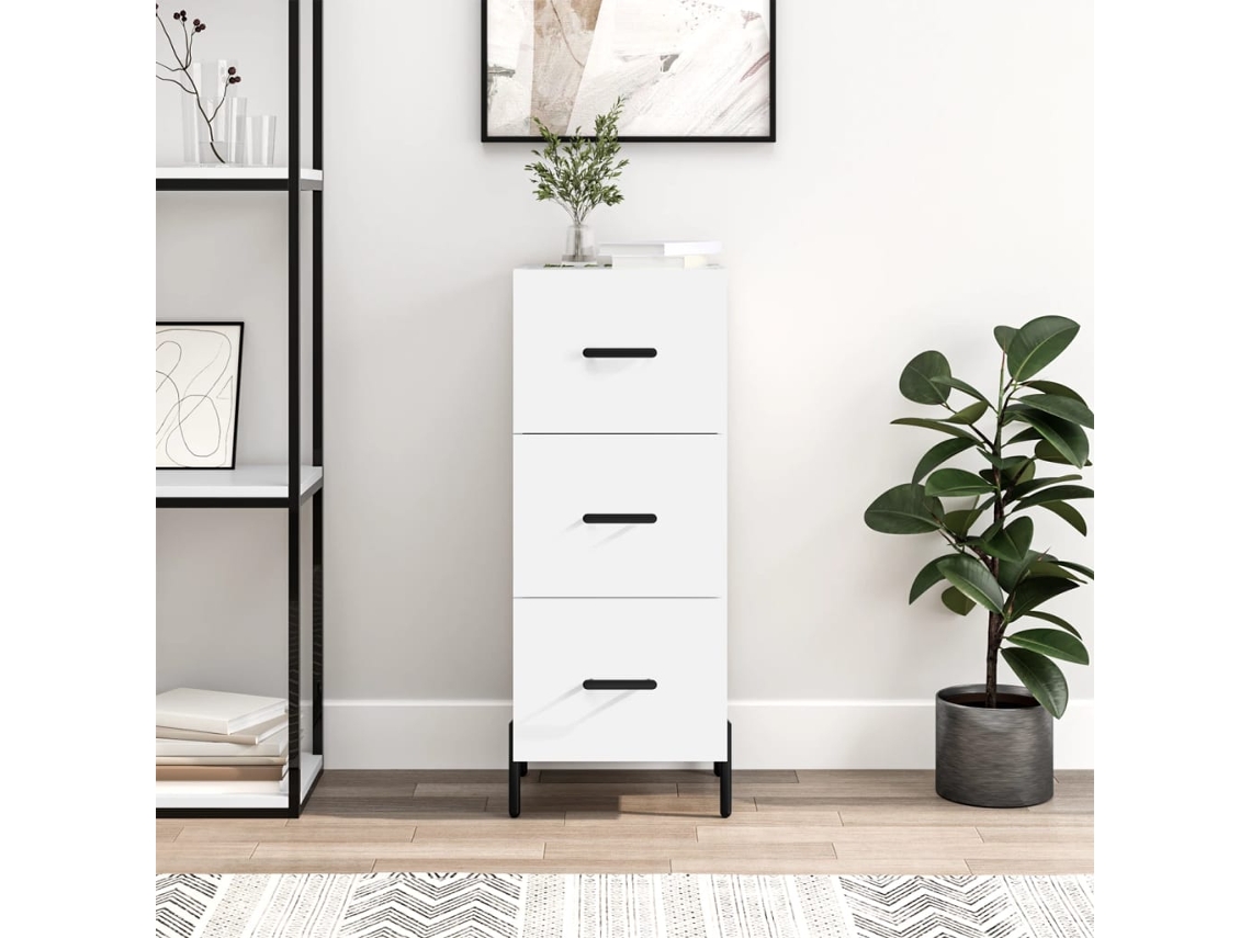 Aparador 34,5x34x90 cm Madera Procesada Blanco