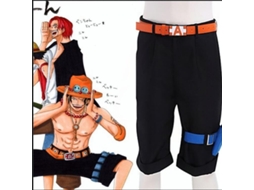 One Piece Cosplay Fire Fist Ace Shorts S