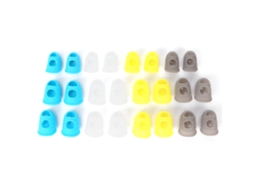 24pcs Protetores De Dedos De Silicone Multifuncionais Para Guitarra E Trabalhos De Escritório