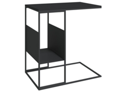 Side Table, Side Tables Vidaxl Preto Madeira Processada (n/a)