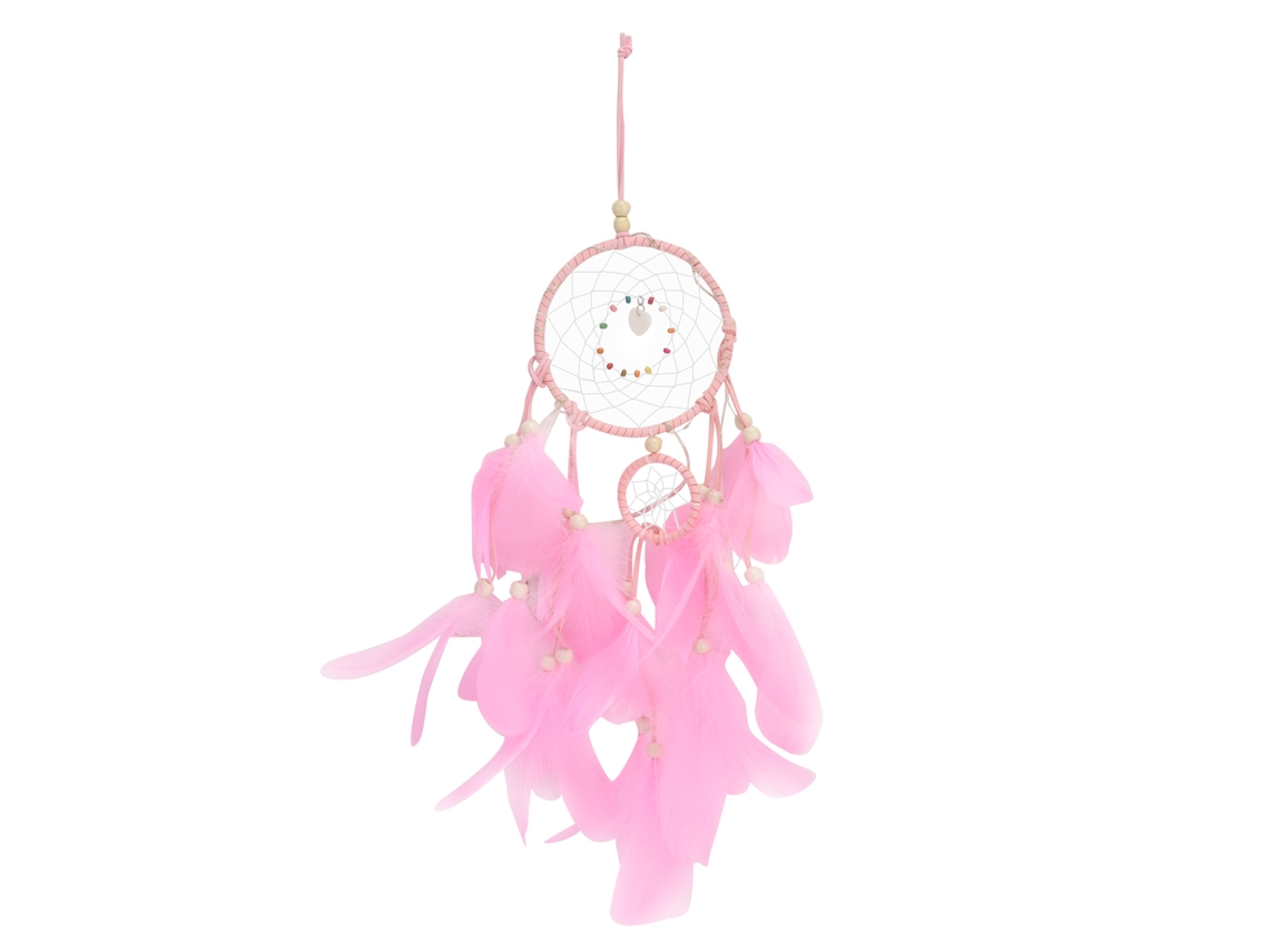 Apanhador de sonhos Baok para pendurar na parede, ideal para sala de estar, quarto, decoração rosa para casamento e casa.