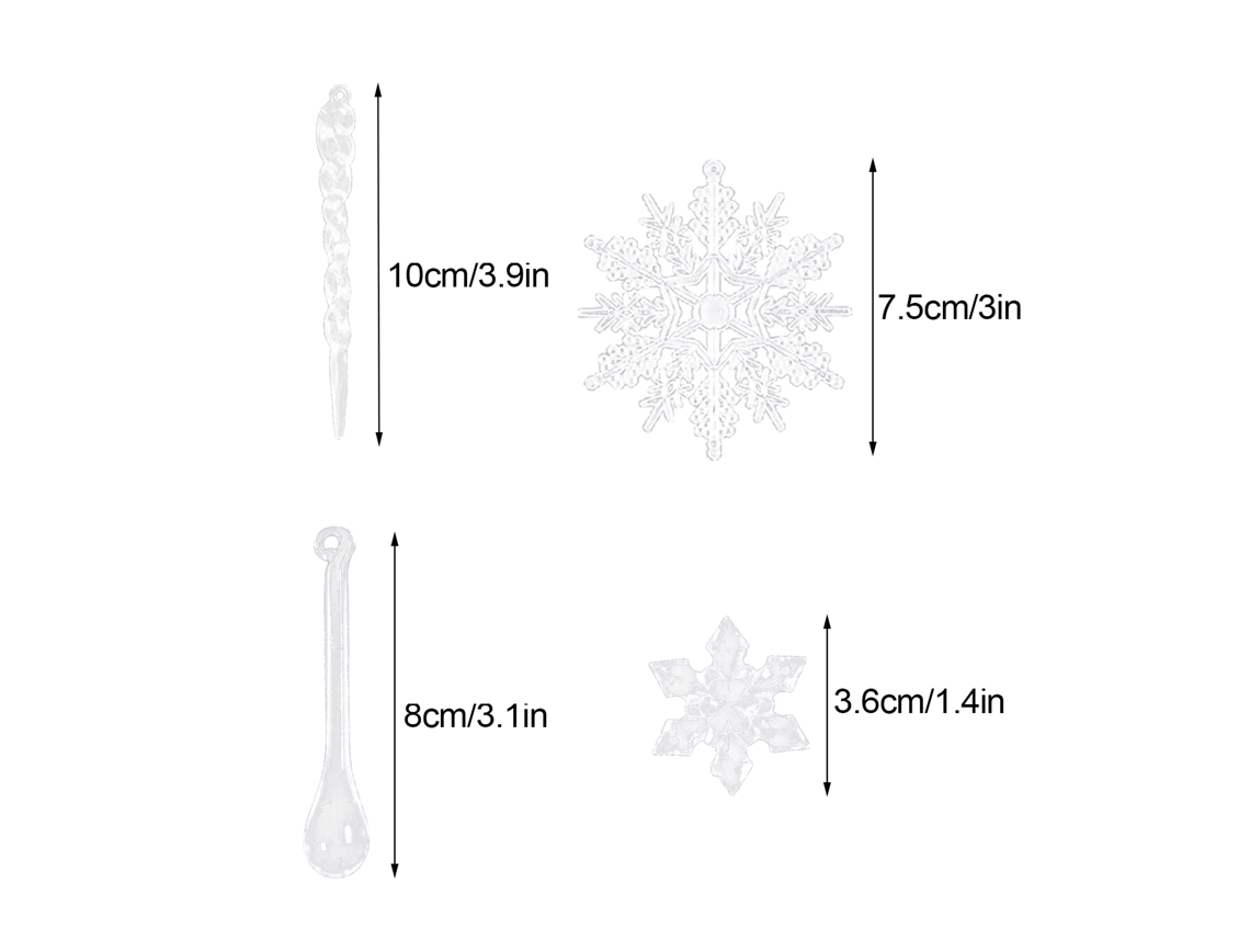 Decorações De Natal Laxiscreed Em Pack De 4 Para Festejos Natalícios, Ideal Para Compras A Partir De 100 Unidades