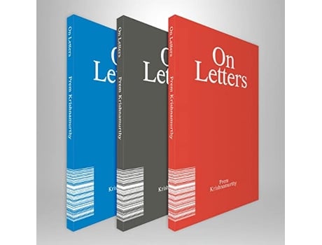 Livro On Letters de Prem Krishnamurthy (Inglês)