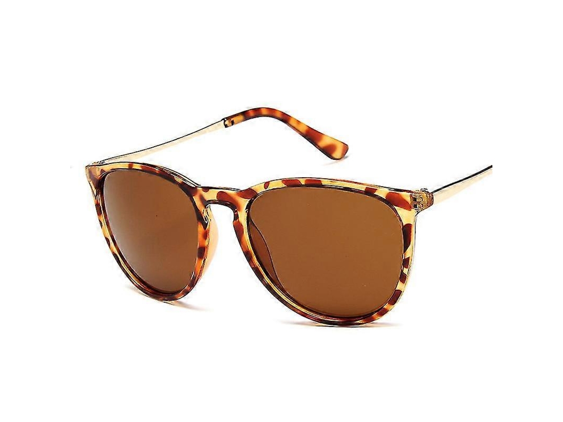 Óculos De Sol Redondos Estilo Olho De Gato, Estilo Retrô, Clássico, Vintage, Para Dirigir, Estilo Leopardo