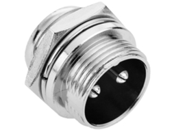 Conector micro aviação GX16 masculino de 2 pinos  BEMATIK
