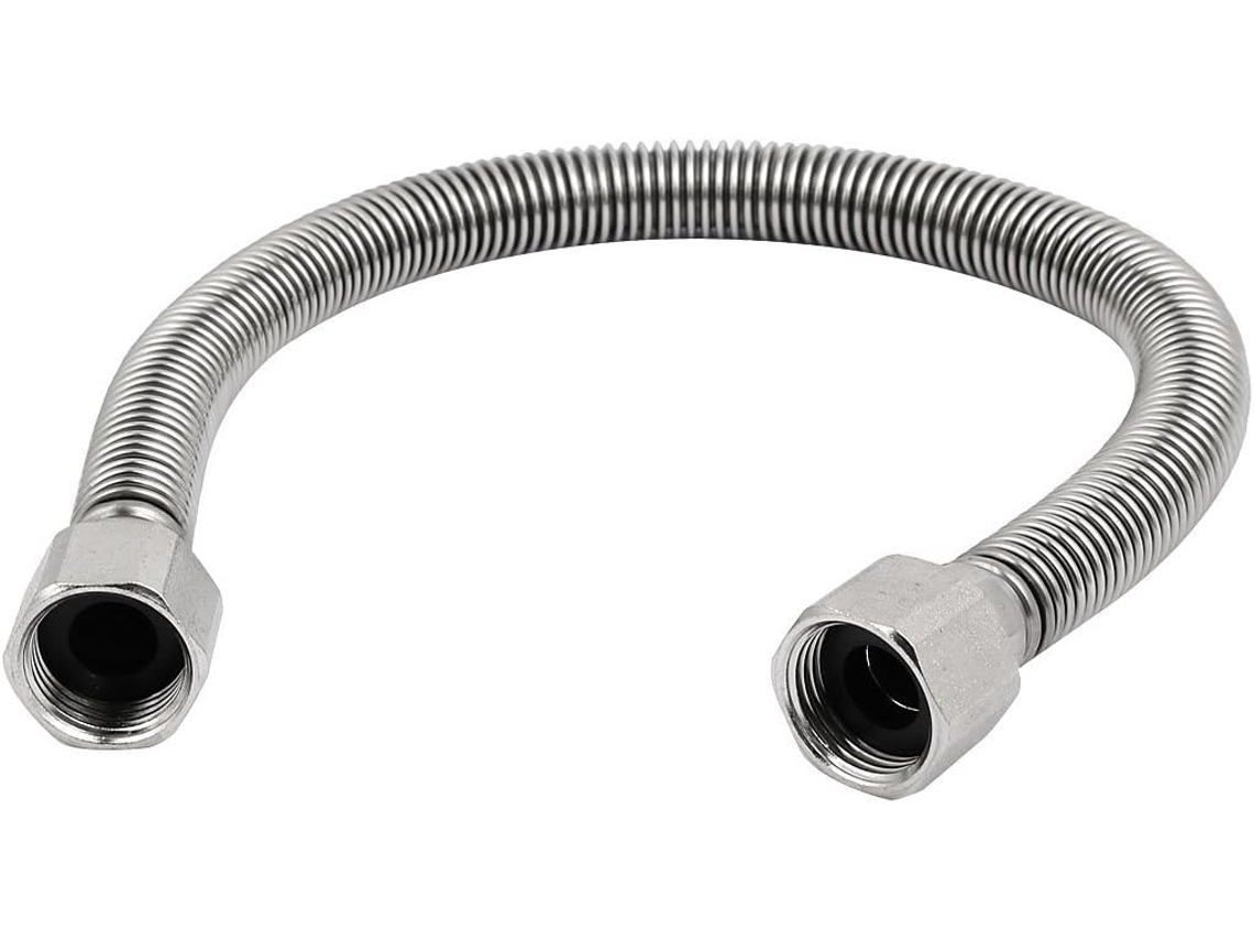 Mangueira de Fole Aço Inoxidável 304 com 40 Cm Comprimento para Aquecedores Água CHABERLU