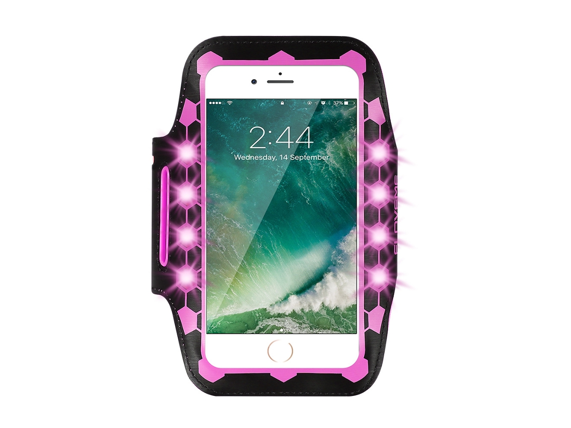 Pulseira Esportiva Com Diodos Led E Material Refletor De Luz.