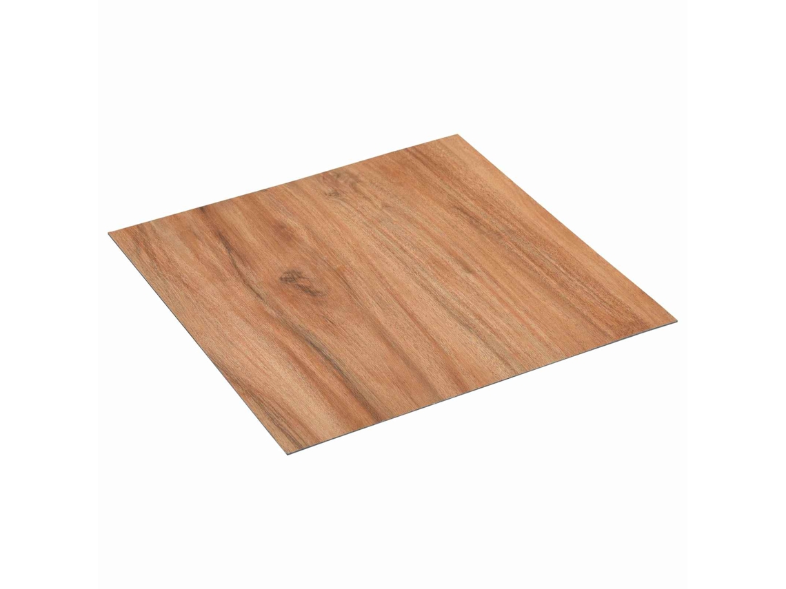 Conjunto 55 Piso Quadrado Vidaxl Castanho Pvc (5,11 M²)
