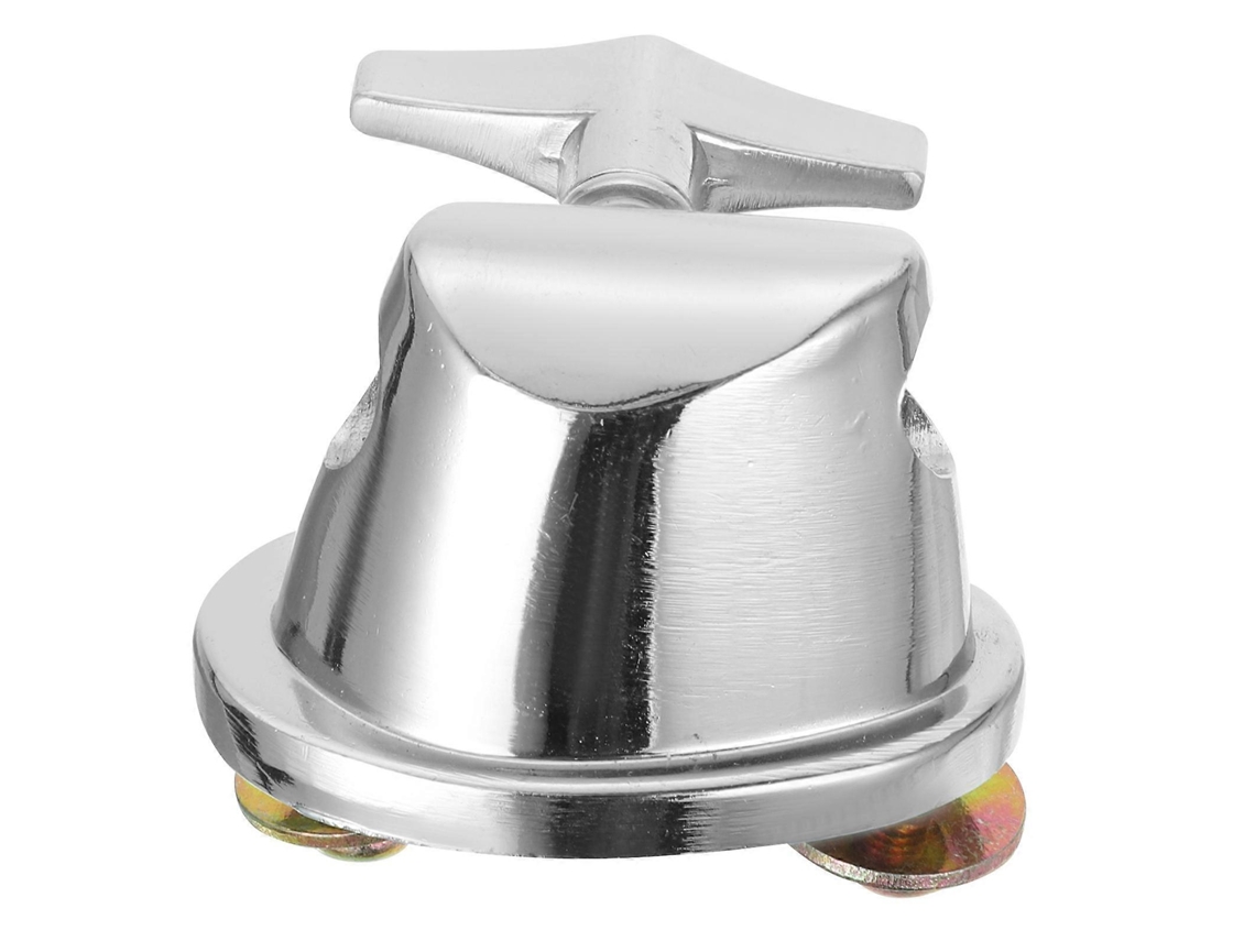 Floor Tom Leg Clamp Silver-plated Iron Drum Set Leg Base Percussion Instrument Base