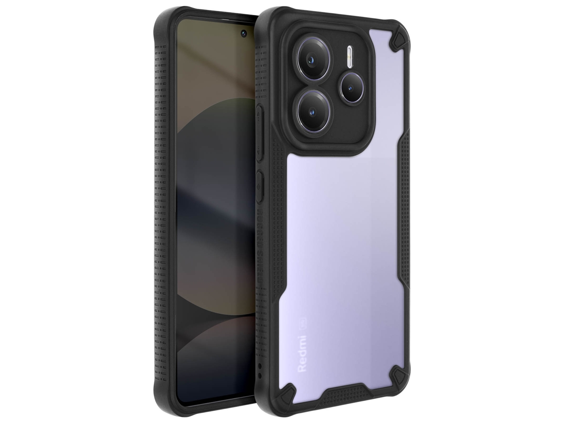 Avizar Capa Redmi Note 14 5g Antichoque Fosco Anti-impressão Preto