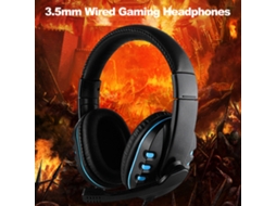 Fone de Ouvido Gaming LAXISCREED com Microfone Redução de Ruído 3.5mm Fio Pc